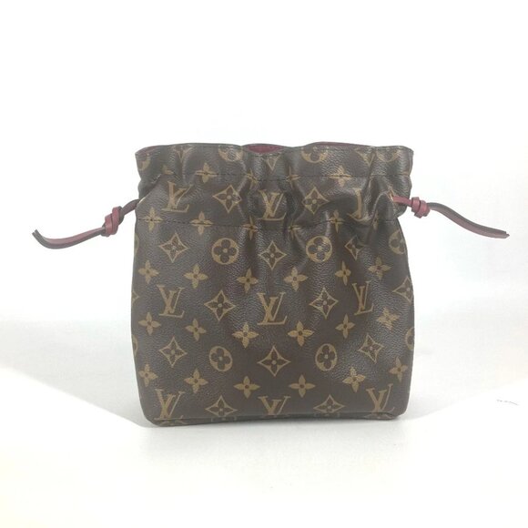 LOUIS VUITTON M43445 Monogram Drawstring Bag Posh Noe Drawstring pouch - Picture 1 of 11